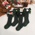 Baby Bow Christmas Socks Barrel Wool Socks Six Pairs